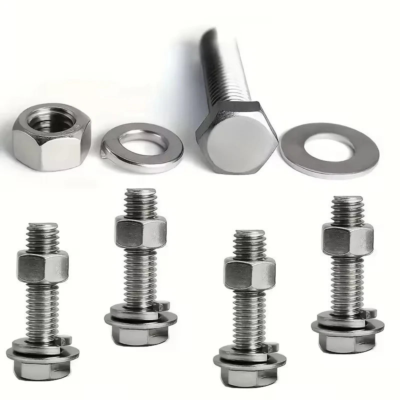 240pcs Hex Bolt & Nut Set - Durable, Corrosion-Resistant with M4 & M5 Sizes for Versatile Use