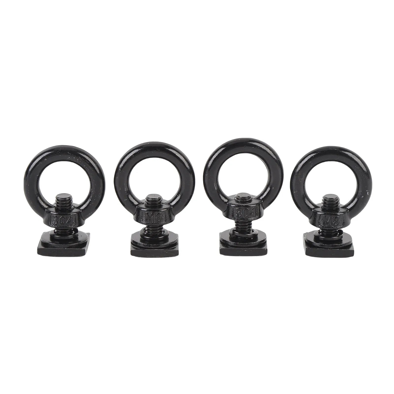 T Bolt Eye Nut Kit Stable Support Stainless Steel Anti Crack T Track Mount Tie Down  High Hardness for Holding Cargo Net