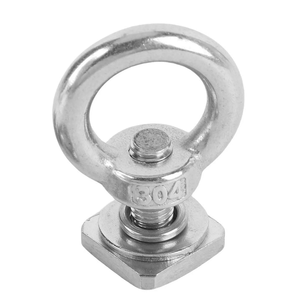 T Bolt Eye Nut Kit Stable Support Stainless Steel Anti Crack T Track Mount Tie Down  High Hardness for Holding Cargo Net