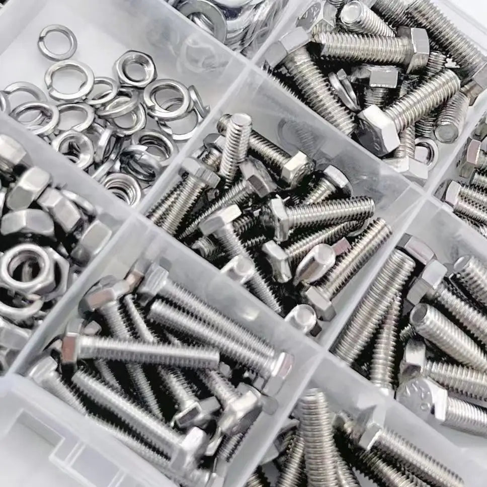240pcs Hex Bolt & Nut Set - Durable, Corrosion-Resistant with M4 & M5 Sizes for Versatile Use