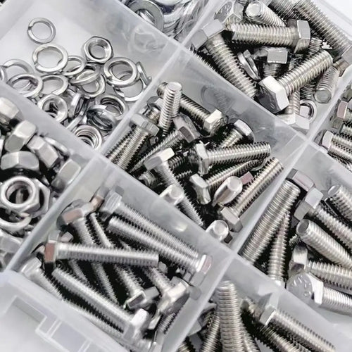 240pcs Hex Bolt & Nut Set - Durable, Corrosion-Resistant with M4 & M5 Sizes for Versatile Use