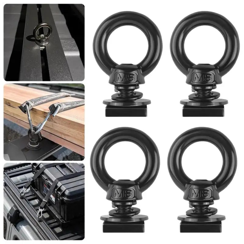 T Bolt Eye Nut Kit Stable Support Stainless Steel Track Mount Tie Down High Hardness Holding Straps No Rust Firm